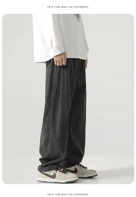 Pantalones de Pana Rectos Anchos con Forro Polar - Pantalones Casuales Cómodos - Image 7