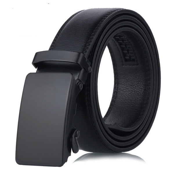 Cinturón para Hombre con Hebilla Deslizante Negro - Image 5