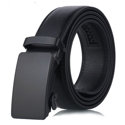 Cinturón para Hombre con Hebilla Deslizante Negro - Image 5