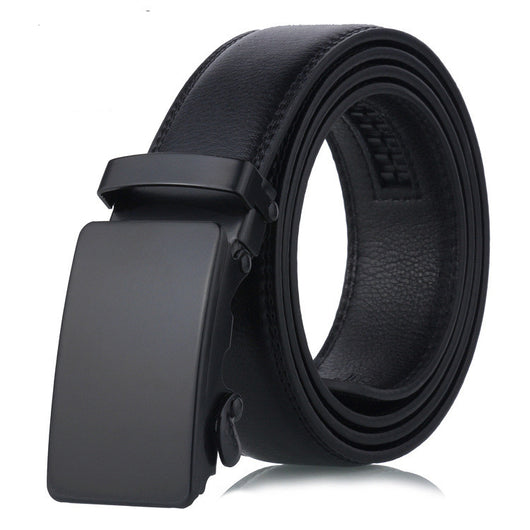 Cinturón para Hombre con Hebilla Deslizante Negro - Image 5