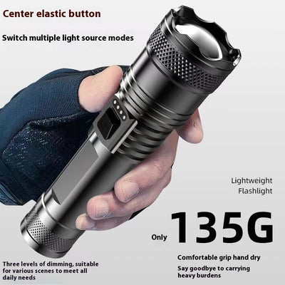 Linterna LED Recargable Profesional con Zoom Telescópico y Alcance Extendido - Image 4