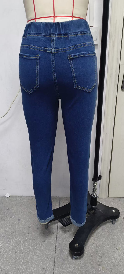 Jeans Tobilleros Elásticos Reductores con Efecto Moldeador - Image 8