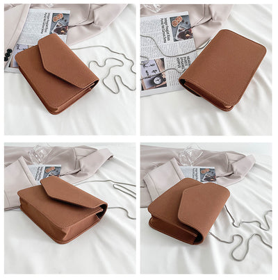 Bolso Bandolera Cuadrado de Cuero - Compacto y Elegante - Image 14