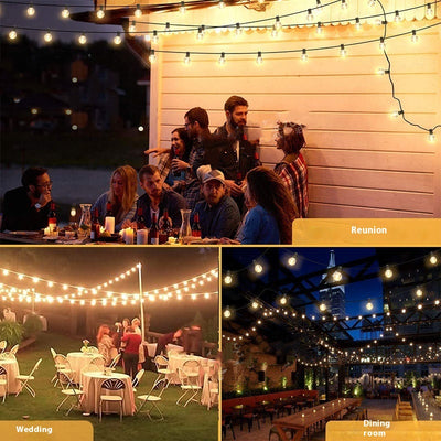 Guirnalda de Luces LED G40 Impermeable para Exteriores - Iluminación Festiva