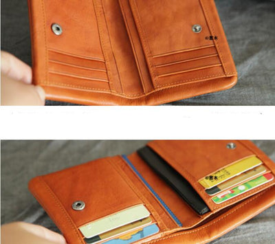 Billetera Minimalista de Cuero para Licencia de Conducir - Unisex Retro - Image 11