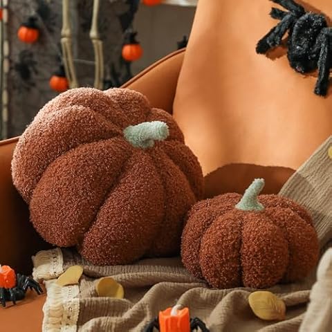 Almohada Decorativa Calabaza 3D - Cojín Otoñal para Acción de Gracias y Navidad - Image 5