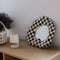 Espejo Decorativo Ajedrezado para Maquillaje y Decoración del Hogar