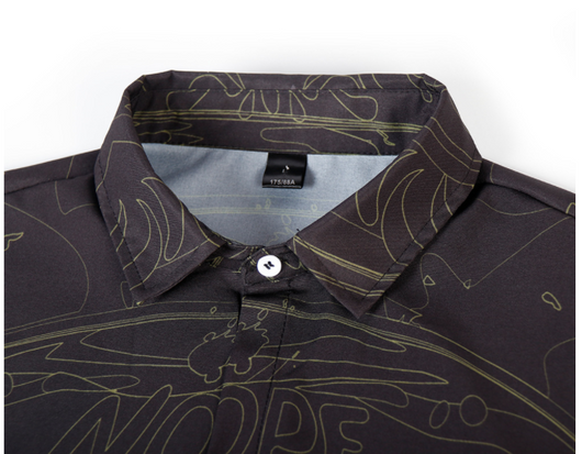 Playera Hombre Manga Corta Estampado 3D Rayas Creativas - Image 5