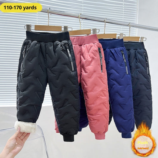 Pantalones Térmicos Infantiles Impermeables con Forro de Lana de Cordero - Image 2