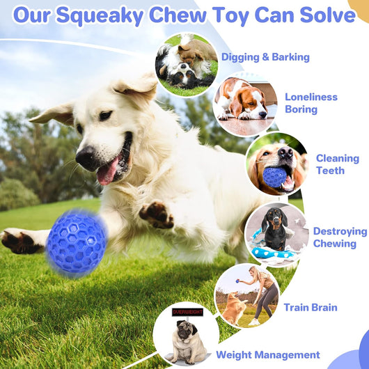 Pelota Masticable Indestructible para Perros Grandes - Juguete Interactivo Antiansied con Sonido - Image 19