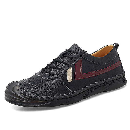 Zapatos Casuales Negros de Cuero Tendon - Estilo Trendy Diario - Image 2