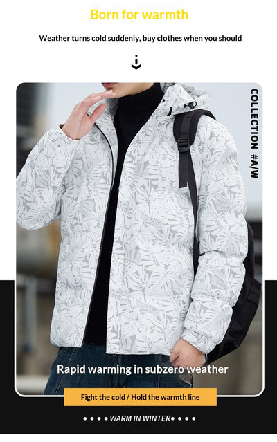 Chaqueta Acolchada de Plumón Grueso para Hombre - Image 21