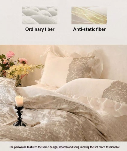 Juego de Cama Princesa Retro Francés de Lujo para Todas las Estaciones - Image 7