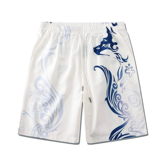 Conjunto Corto Estampado Totem Blanco para Hombre - Diseño Moderno y Versátil - Image 7