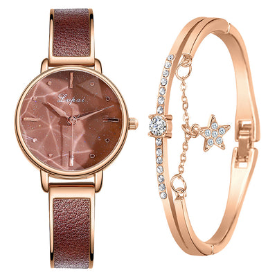 Reloj de Cuarzo para Mujer Minimalista con Detalle Acuático Exquisito - Image 27