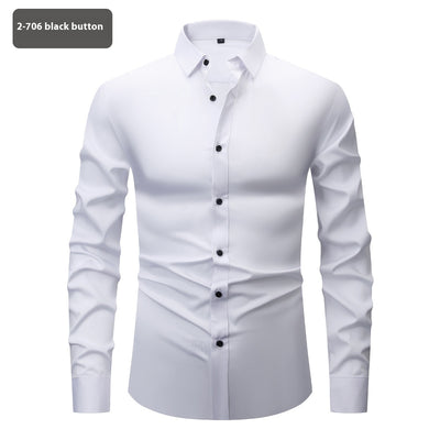 Camisa Elástica Cuatro Direcciones para Hombre - Manga Larga - Image 7