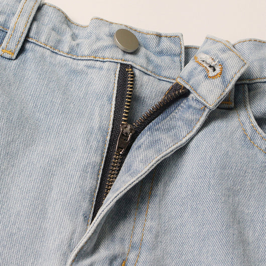 Jeans Anchos con Detalles de Diamantes para Mujer - Image 4
