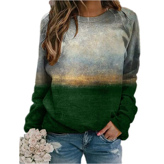 Sudadera Pullover con Estampado Degradado de Manga Larga - Image 11