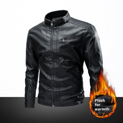 Chaqueta de Cuero para Motociclista Retro - Estilo Casual Primavera Otoño - Image 10