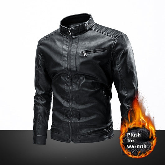 Chaqueta de Cuero para Motociclista Retro - Estilo Casual Primavera Otoño - Image 10