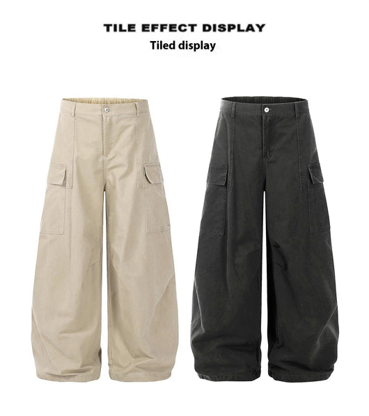 Pantalones Cargo Holgados para Mujer con Bolsillos Múltiples - Image 11