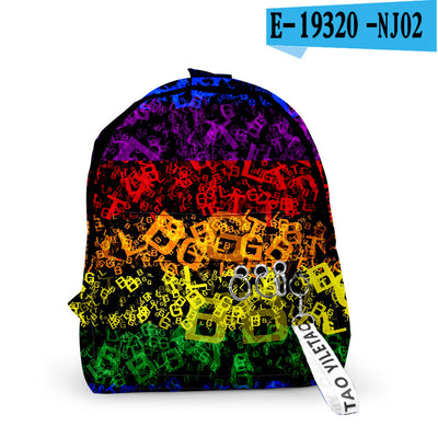 Mochila Escolar Unisex con Impresión 3D Digital - Estilo Moderno para Estudiantes - Image 11