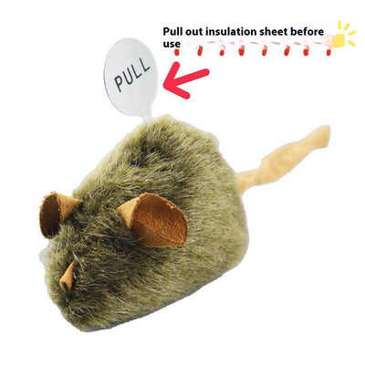 Juguete Interactivo para Gatos Ratón de Peluche con Sonido Realista - Image 7