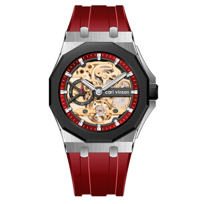 Reloj Mecánico Automático Luminoso con Correa de Silicona Hueca - Image 6