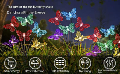 Lámpara Solar Mariposa para Jardín - Image 9