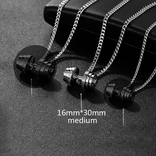 Collar Pesa de Acero Inoxidable para Hombres - Joyería Fitness - Image 16