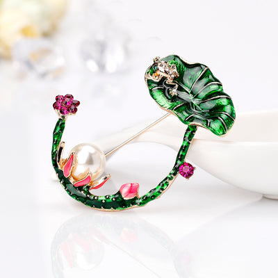 Broche Floral Loto - Accesorio de Moda Creativo - Image 9