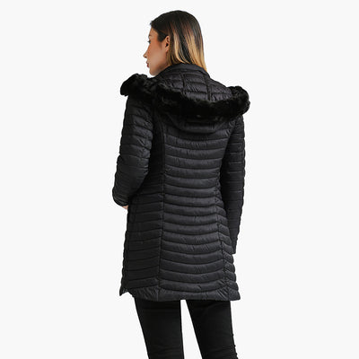Abrigo Acolchado Ultraligero para Invierno - Parka Larga de Algodón Mujer - Image 13