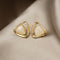 Cat's Eye Flower Earrings High Sense Opal Square Triangle Geometry Earrings Triangle