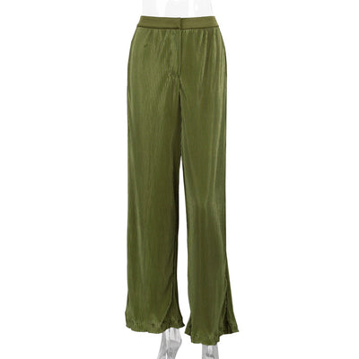 Pantalones Plisados Sueltos Estilo Retro Europeo Americano para Mujer - Image 18
