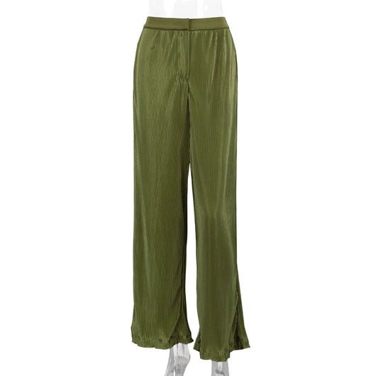 Pantalones Plisados Sueltos Estilo Retro Europeo Americano para Mujer - Image 18