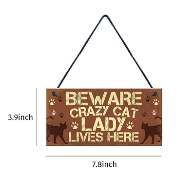 Colgante Vintage de Madera para Gatos - Accesorio Elegante para Mascotas - Image 9