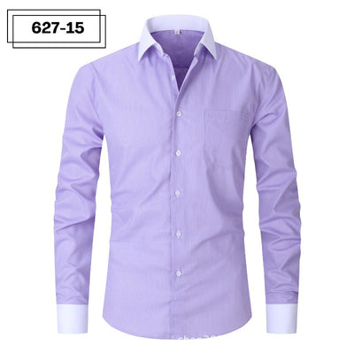 Camisa Rayada de Verano para Hombre Talla Grande - Image 15
