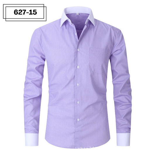 Camisa Rayada de Verano para Hombre Talla Grande - Image 15
