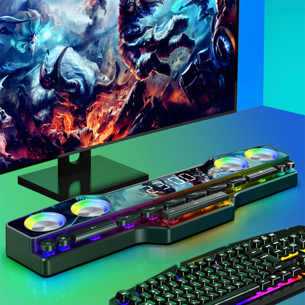 Parlante Bluetooth Gaming para Escritorio - Sonido Estéreo Premium