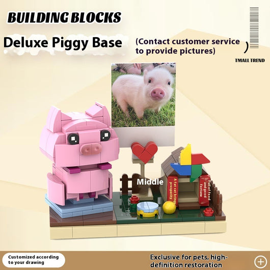 Bloques de Construcción Mascota Personalizada - Figura de Perro y Gato - Image 28
