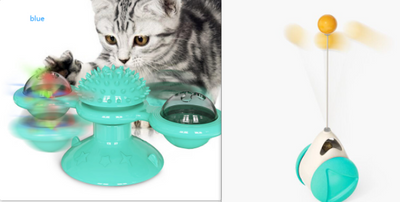 Juguete Interactivo Giratorio para Gatos - Rascador Multiusos con Limpiador Dental - Image 25