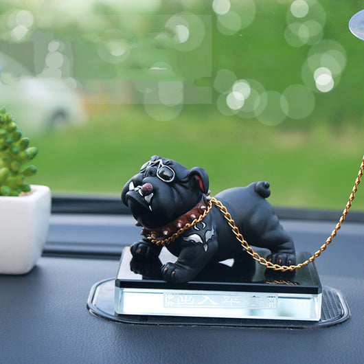 Decoración Interior Auto con Personalidad Bulldog - Consola Central Simulada - Image 8