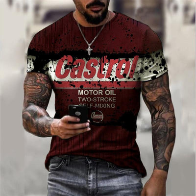 Playera Casual de Cuello Redondo con Estampado Digital Ajuste Slim - Image 7