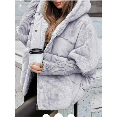 Chaqueta Acolchada de Algodón con Diseño Patchwork Oversize para Mujer - Image 2