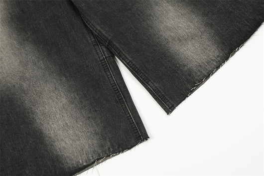 Shorts de Mezclilla Suelta con Detalles de Pintura Contrast para Hombre - Image 18