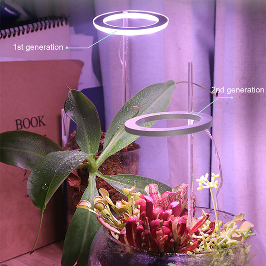 Lámpara LED de Espectro Completo Anillo Angel para Plantas - Cultivo Indoor USB 5V