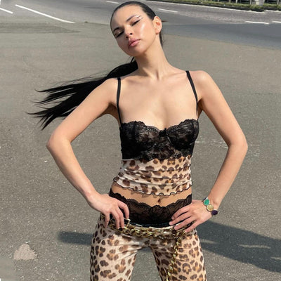 Chaleco Suspensor Slim con Estampado de Leopardo - Image 3