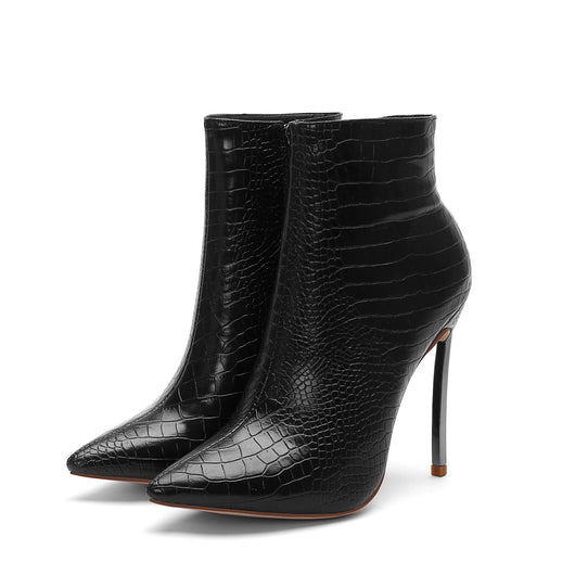 Botas Tobilleras de Tacón Alto Puntiagudo para Mujer - Image 8