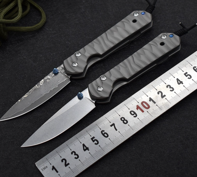 Cuchillo Plegable Táctico Damascus de Acero Inoxidable para Camping y Supervivencia - Image 5