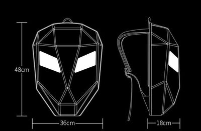 Mochila LED con Pantalla Interactiva para Motociclistas - Diseño Luminoso - Image 16
